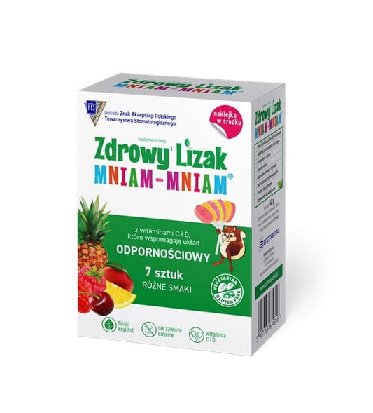 GLUTENFREIE LUTSCHER IN VERSCHIEDENEN GESCHMACKSRICHTUNGEN MIT VITAMINEN FÜR DAS IMMUNSYSTEM (7 x 6 g) 42 g – STARPHARMA MHD: 10-2026