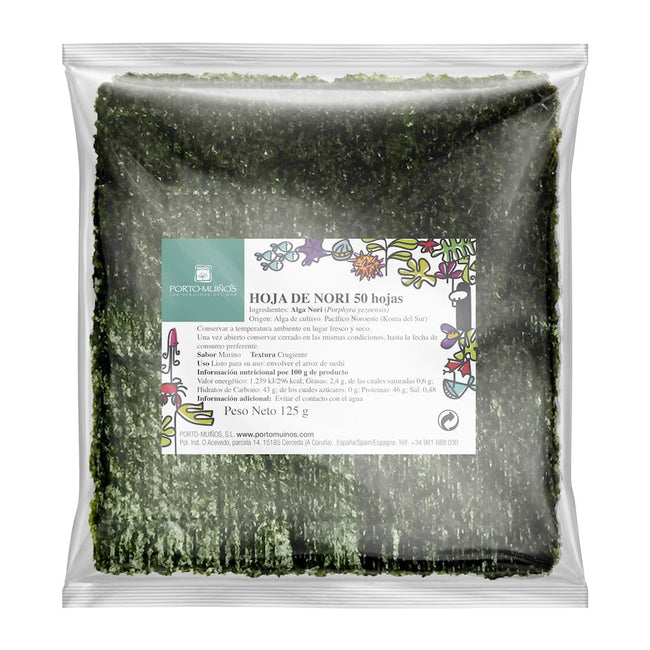 Alge marine Nori prăjite pentru sushi BIO 15 g - PORTO MUINOS Main Image