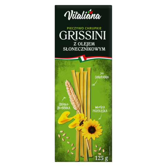 Grissini mit Sonnenblumenöl 125 g NaturAvena MHD: 12-2026
