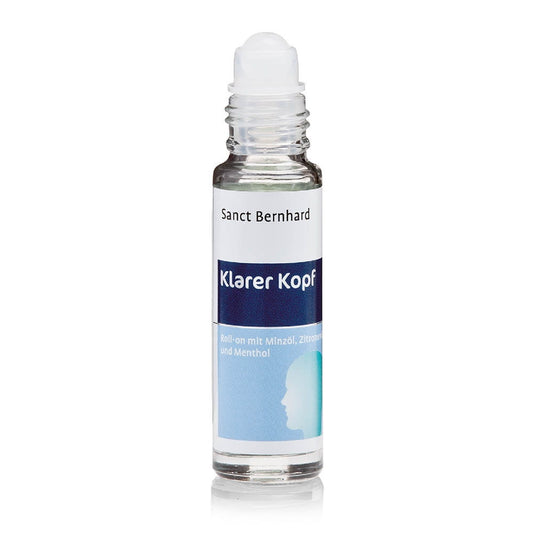 Kräuterhaus Sanct Bernhard Clear Mind Roll-On 10 ml mit Kräuterextrakten in einer transparenten Roll-On-Flasche