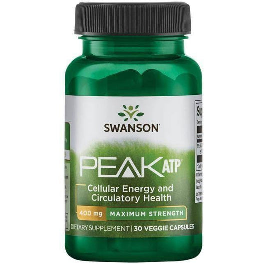 Peak ATP Maximale Stärke 30 Kapseln von Swanson Health Products, Nahrungsergänzungsmittel für Energie und Leistungsfähigkeit