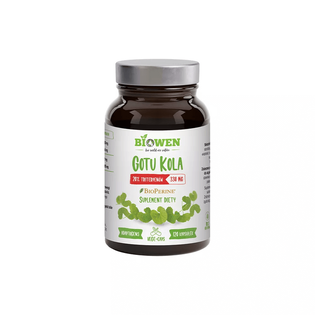 Gotu Kola - Centella asiatică 20% triterpene 120 capsule Biowen Main Image