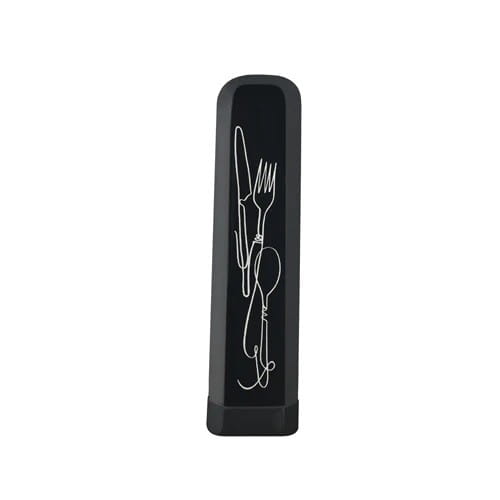 PLA LINE ART Besteckset von CHIC-MIC, moderne lineare Besteckgestaltung aus umweltfreundlichem PLA-Material, elegant und nachhaltig.