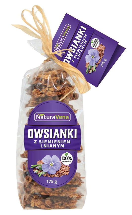 HAFERKEEKSE MIT LEINSAMEN 175 g – NATURAVENA MHD: 11-2026