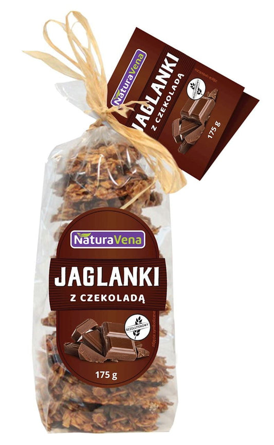 GLUTENFREIE MILCHREISKUCHEN MIT SCHOKOLADE 175 g – NATURAVENA MHD: 12-2026