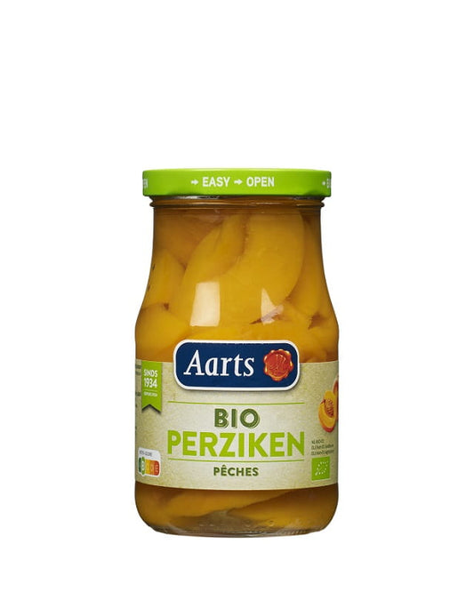 Fruchtpaste in leichtem Bio-Sirup von AARTS im Glas, 350 g, mit frischen Früchten und natürlichem Geschmack.