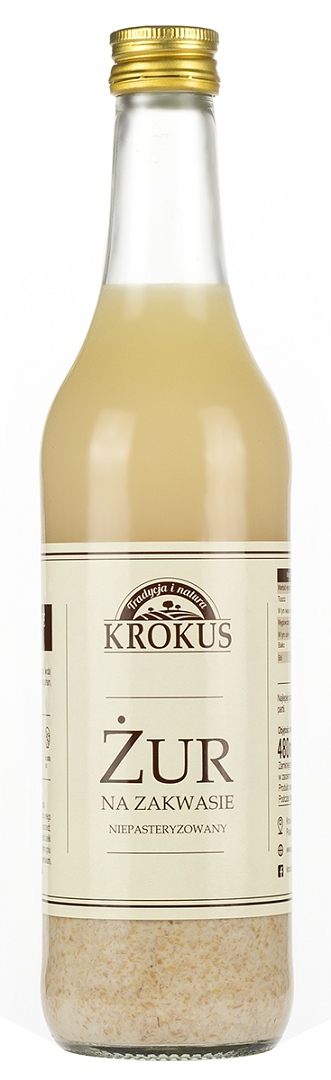 Unpasteurisierte saure Suppe in 480 ml Flasche von KROKUS, cremige und frische fermentierte Suppe mit natürlichen Zutaten