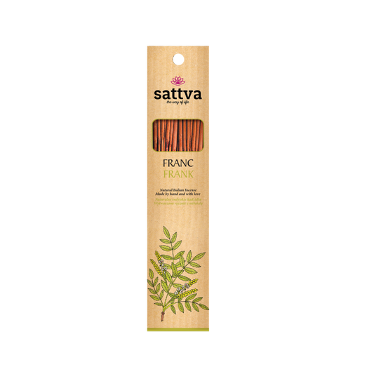 INDIAN FRANK DRINK von SATTVA, 15 Stück, 30 g Packung mit traditionellen Kräutermischungen in einer offenen Packung