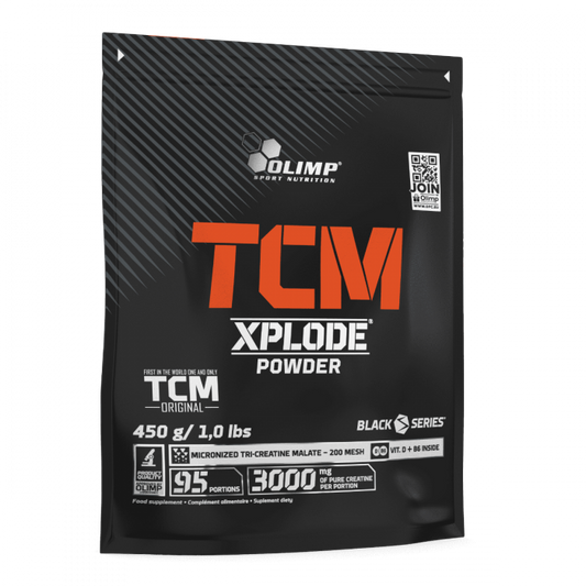 Olimp TCM Xplode Zitronengeschmack, 450g, Nahrungsergänzungsmittel mit Zitronengeschmack, Pulver in Beutel