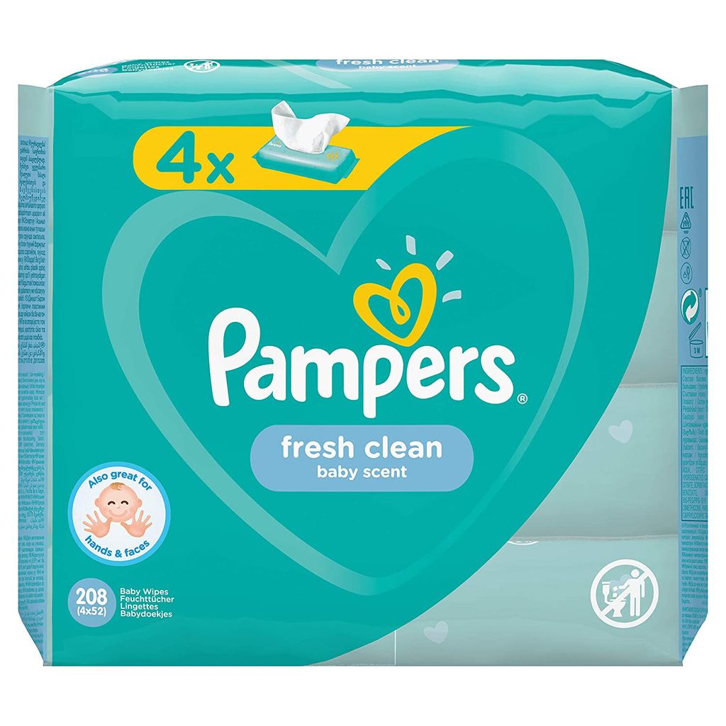 Yanga Toza Pampers Tücher 4x52Stk