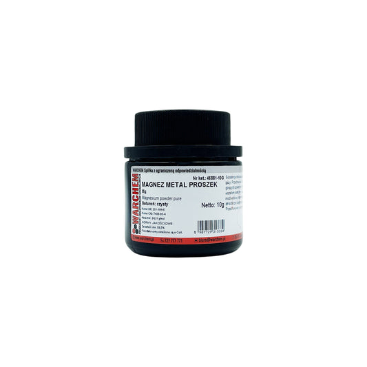 Reines Magnesiummetallpulver in 10g Verpackung von WARCHEM, feines silbriges Pulver für chemische Anwendungen