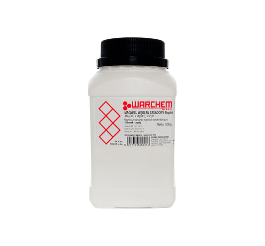 Alkalisches Magnesiumkarbonat in 500g Verpackung, weißes Pulver, geeignet für Sport und Wellness, von Biogo.de