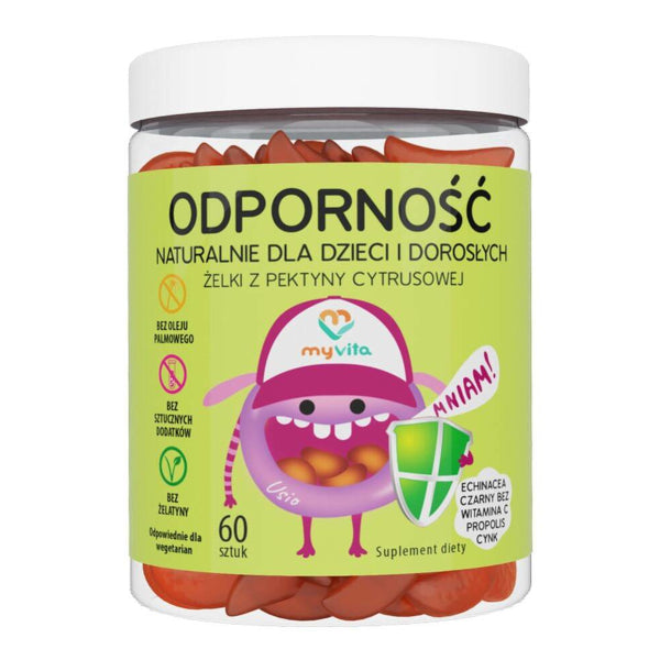 Gelée de résistance à base de pectine d'agrumes 60 pcs - MYVITA Image secondaire du produit