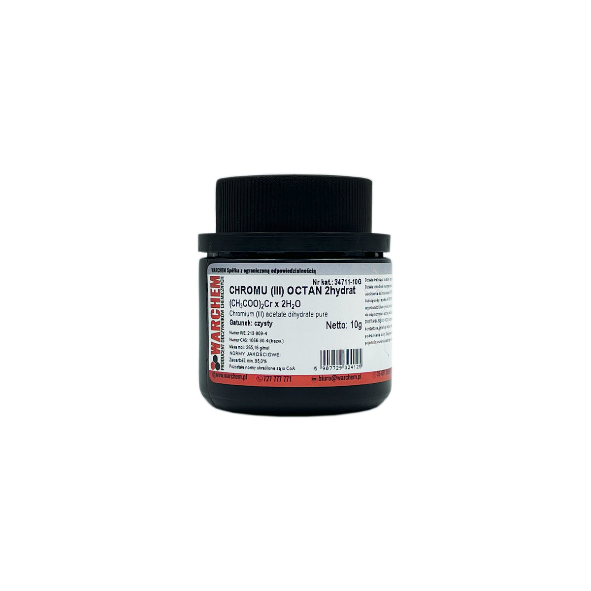 Chromium(III)-octat 2-Hydrat, 10 g, weißes Pulver, biologisches Mineralstoffpräparat, für Nahrungsergänzung, von Biogo.de