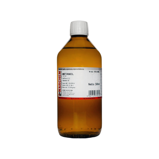 Metanol GC 500ml von WARCHEM, klarer chemischer Reiniger in Flasche, geeignet für Laboranwendungen