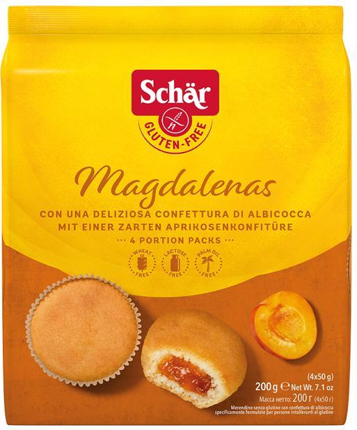 Gluten-free Magdalenas cupcakes with apricot filling 200 g SCHÄR