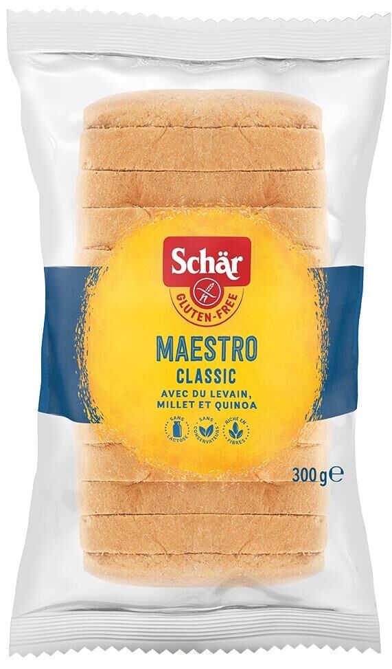 Meisterbackers pain blanc classique sans gluten 300 g SCHÄR