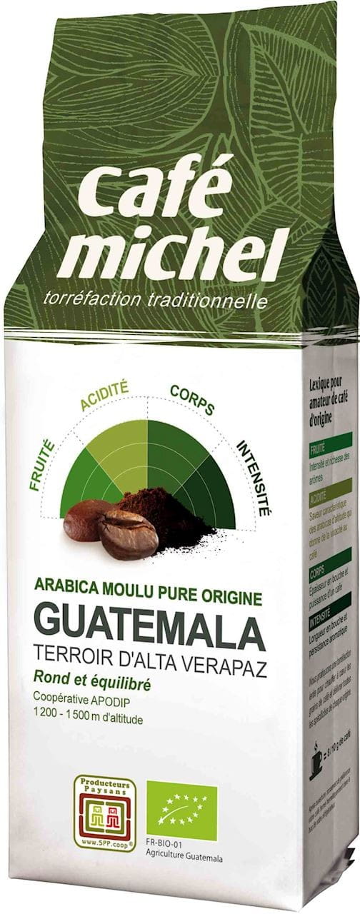 GEMAHLENER KAFFEE ARABICA GUATEMALA FAIR TRADE BIO 250 g – CAFE MICHEL MHD: 10-2026