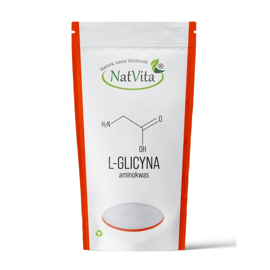 L-Glycin Aminoessigsäure 99,26 % von NATVITA, weiße kristalline Pulverform, für Nahrungsergänzung und chemische Anwendungen