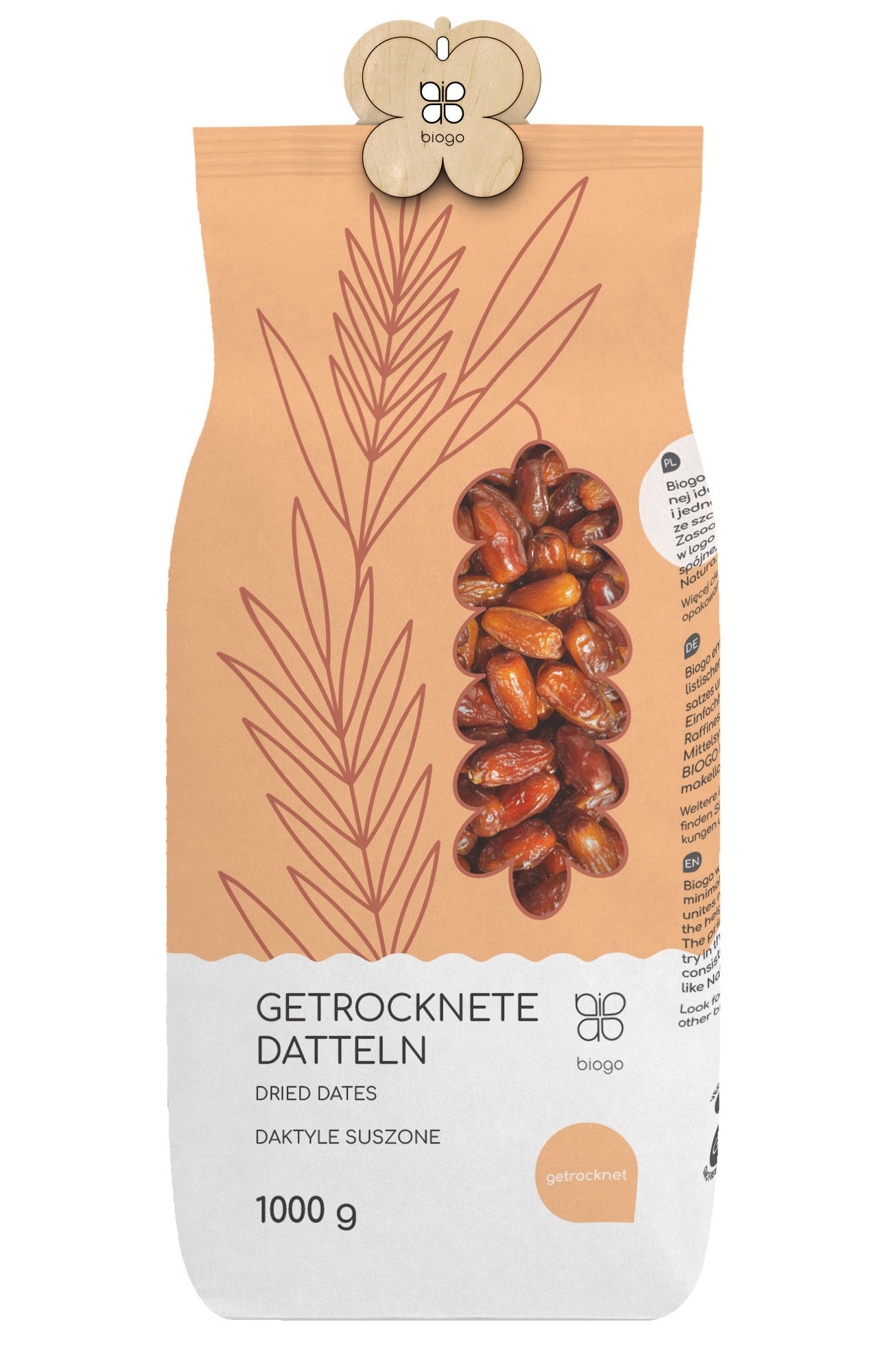 Getrocknete Datteln 1 kg BIOGO - Biogo.de Imagine principală a produsului