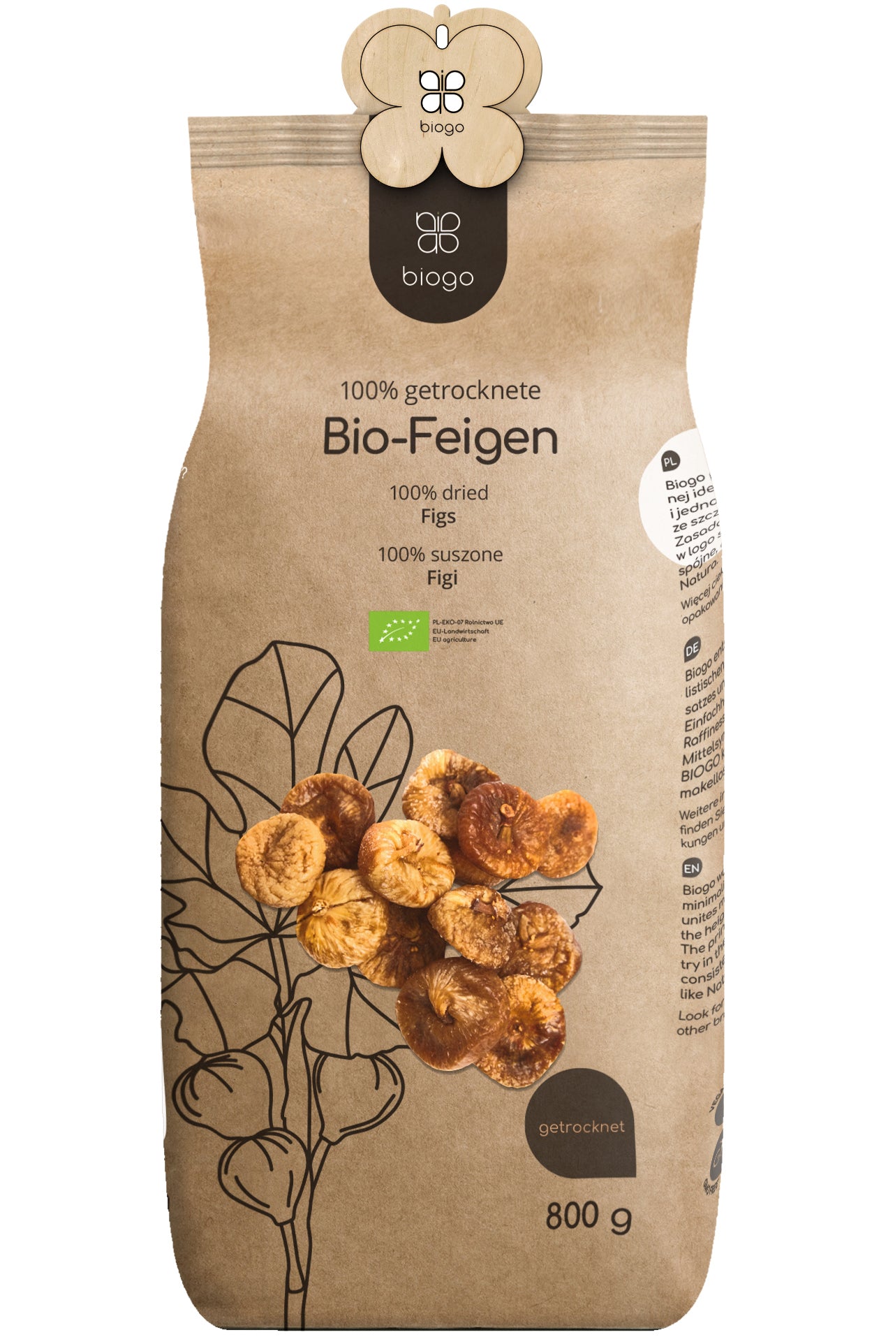 Getrocknete Feigen bio 800 g BIOGO - Biogo.de Imagine principală a produsului
