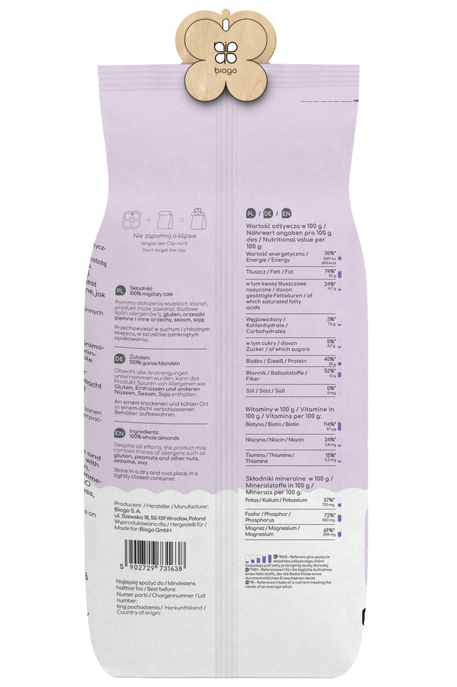 Almendras 1 kg BIOGO Main Image