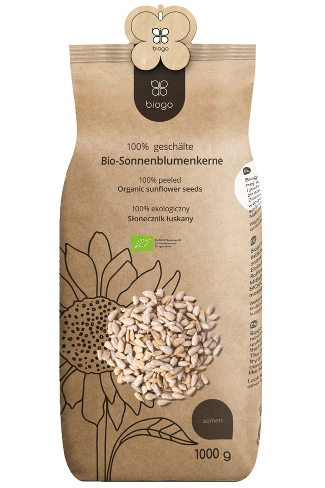 GESCHÄLTE SONNENBLUMENKERNE BIO 1 KG BIOGO - Biogo.de Hover Image