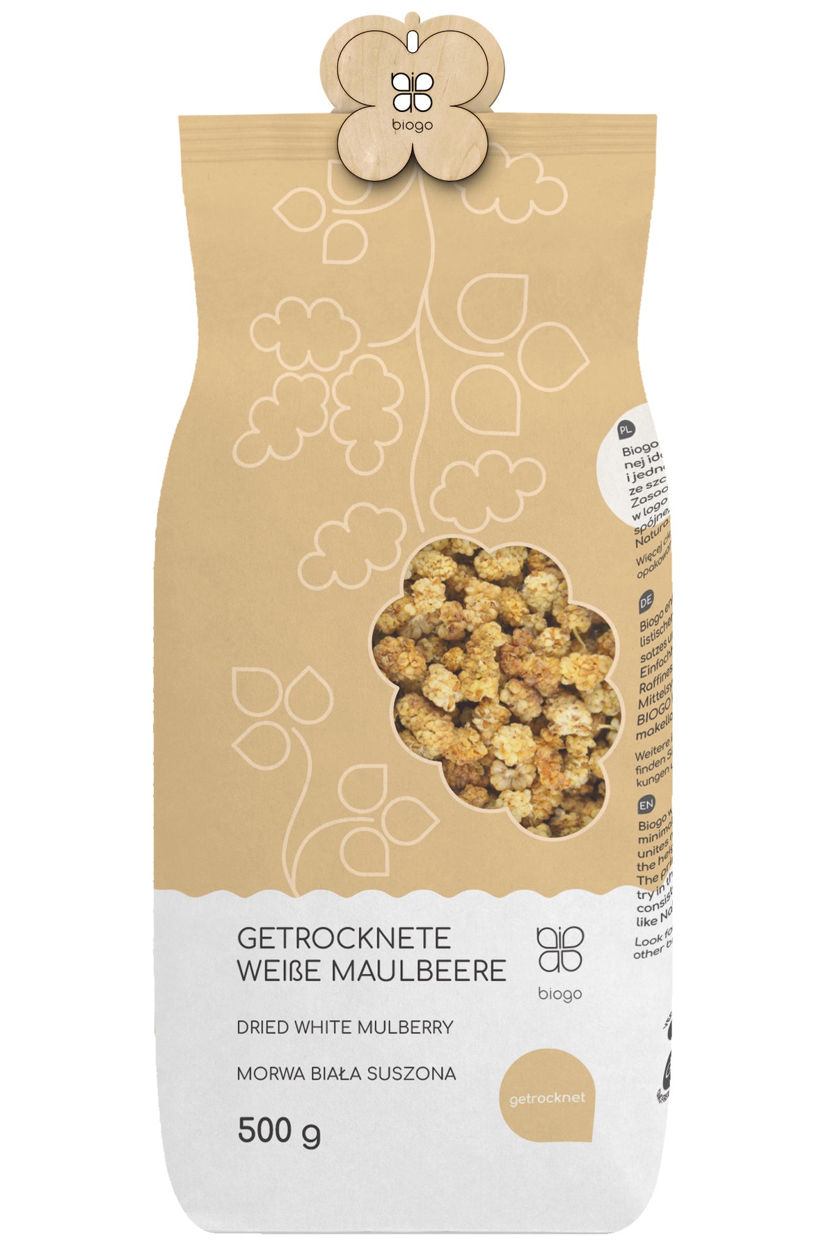 Dude albe uscate 500 g BIOGO
