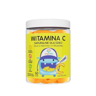 Gelées de vitamine C à base de pectine d'agrumes pour enfants 60 pcs - MYVITA Image secondaire du produit