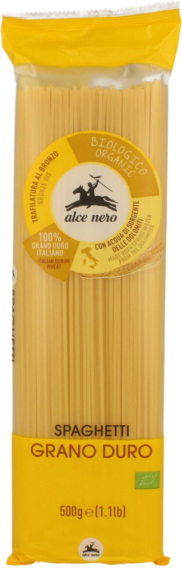 Pasta (Grieß) BIO Spaghetti 500 g - ALCE NERO Hoofdafbeelding
