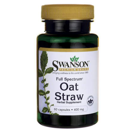 Gemeiner Hafer 400 mg Haferstroh 60 Kapseln von SWANSON Fő kép