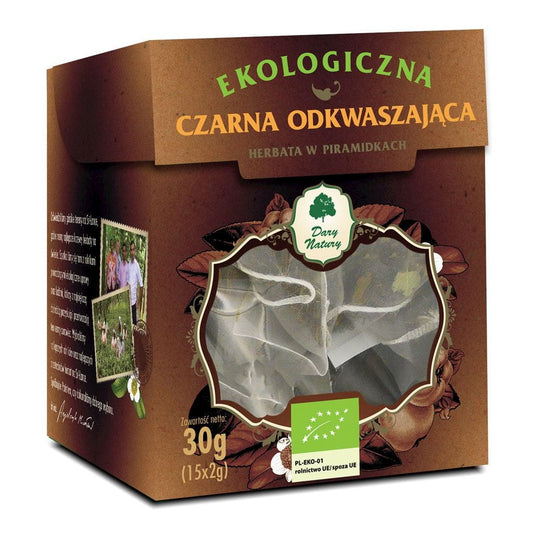 Schwarzer Tee entsäuernd BIO Pyramiden (15 x 2 g) - GESCHENKE DER NATUR
