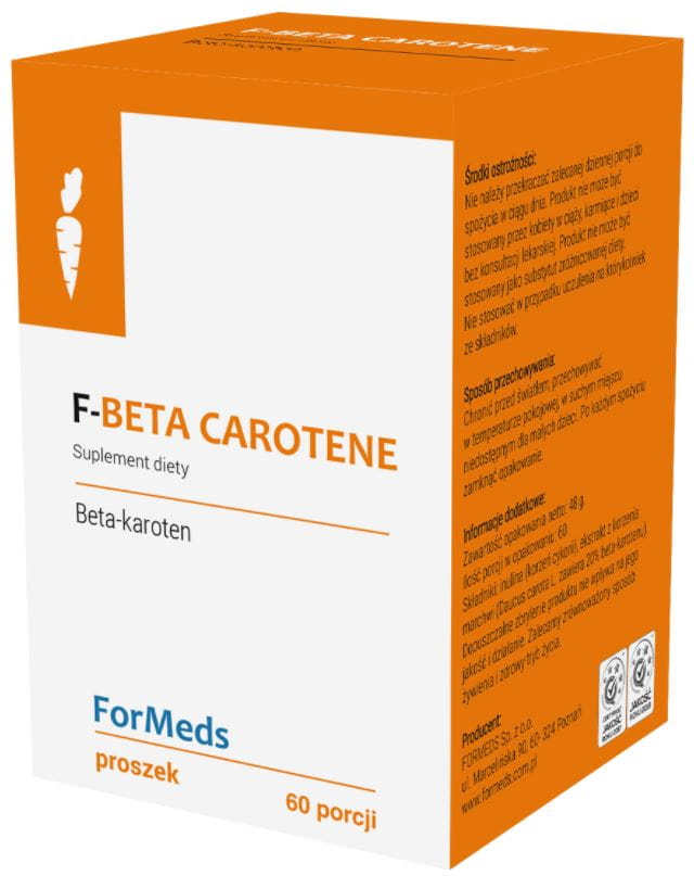 F - Beta-Carotin Beta - Carotin 15 mg 60 Portionen 48 g FORMEDS Hauptbild