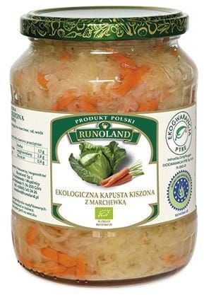 Sauerkraut mit Karotten BIO 700 g (500 g) - RUNOLAND