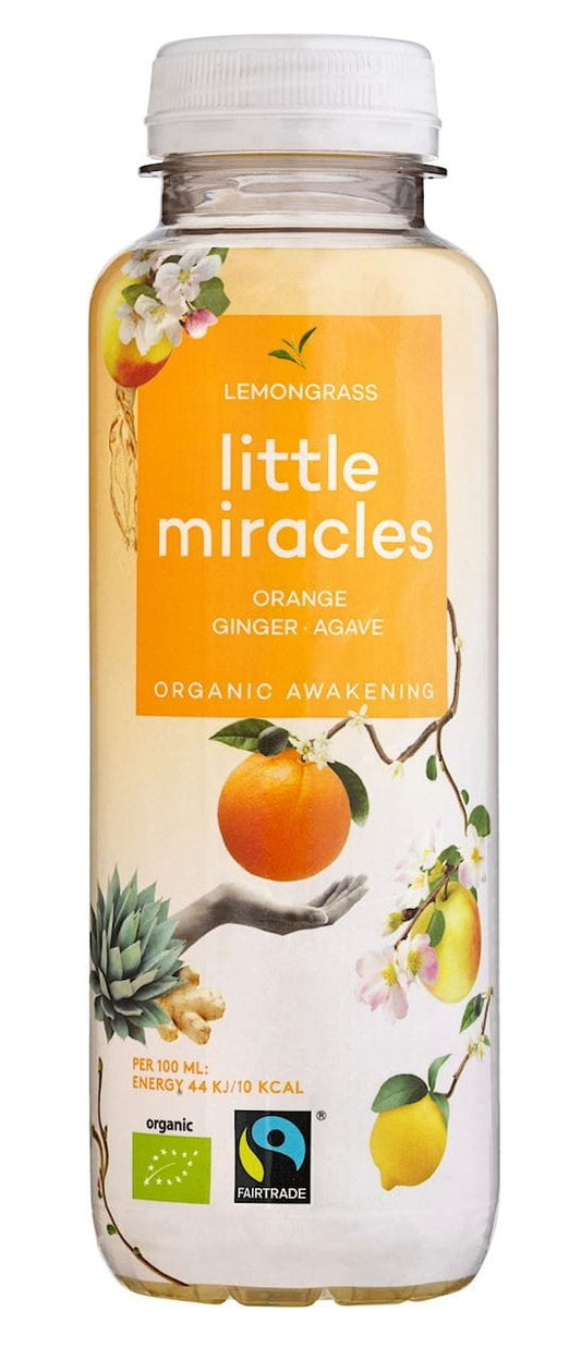 Energydrink mit Zitronengrasgeschmack von LITTLE MIRACLES DRINK, 330 ml Bio-Getränk in einer Dose, erfrischend und natürlich