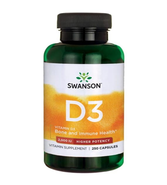 Vitamin D - 3 2000 IE Vitamin D3 250 Kapseln von SWANSON Image principale du produit