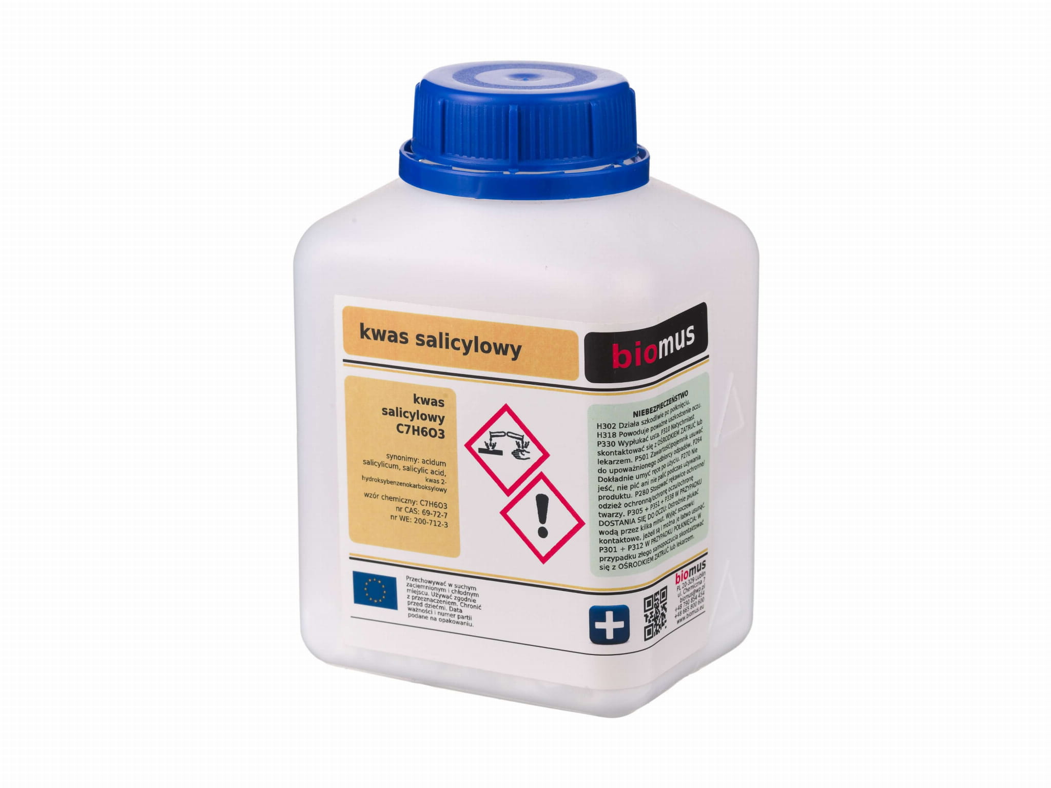 Salicylsäure c7h6o3 acidum salicylicum 250g BIOMUS मुख्य छवि