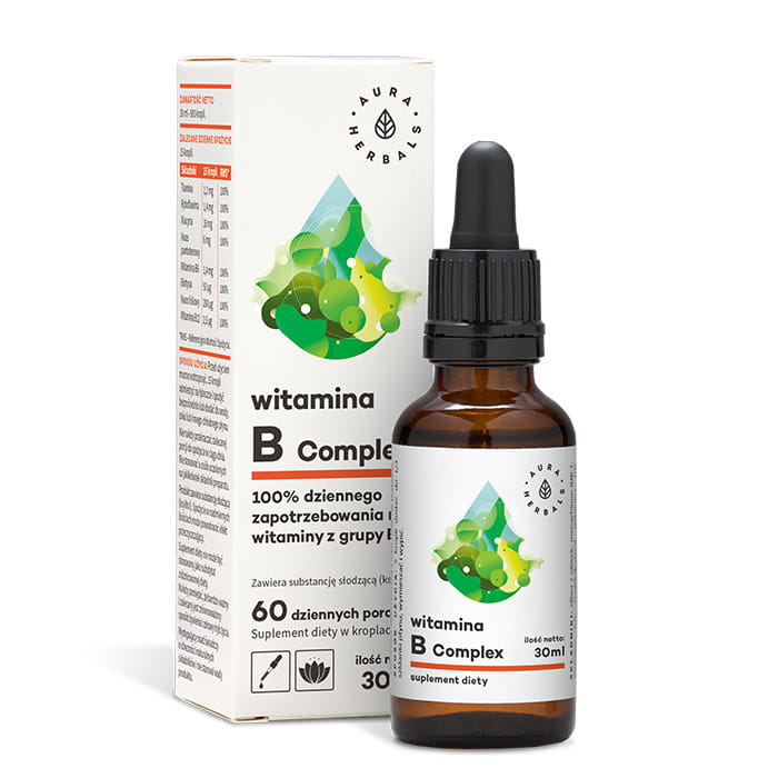 Vitamin B KOMPLEX Tropfen 30ml AURA HERBALS