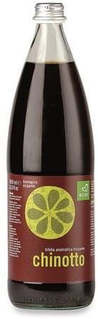 Chinotto-Getränk mit Kohlensäure, BIO, 1 Liter Flasche von ECOR, erfrischend und naturbelassen