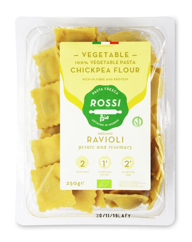 Kichererbsenravioli mit Kartoffeln und Rosmarin BIO 250 g - FRESCA ROSSI PASTA