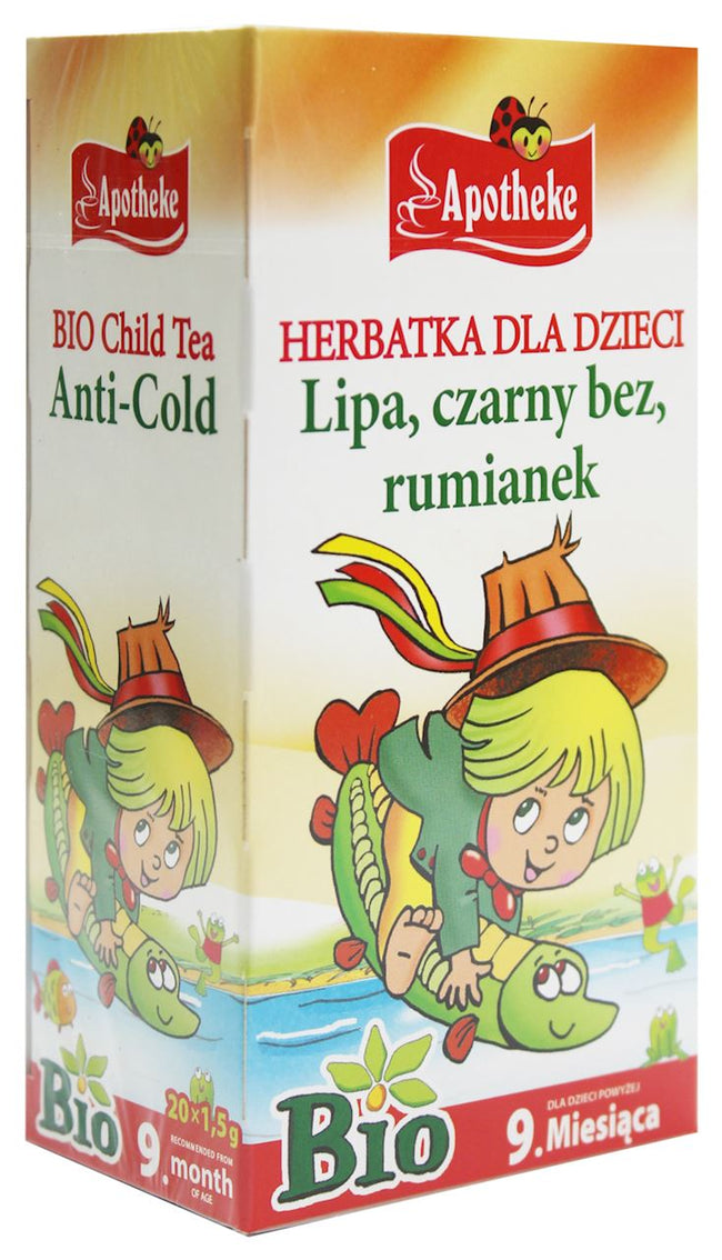 Tee für Kinder - Lindenschwarz ohne Kamille BIO 20 x 15 g - APOTHEKE Hover Image