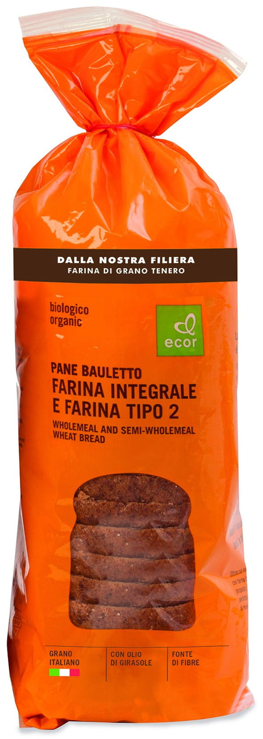 Geröstetes Vollkornbrot BIO von ECOR, 400 g, mit knuspriger Oberfläche und dunkler Kruste, gesunde Bio-Backware