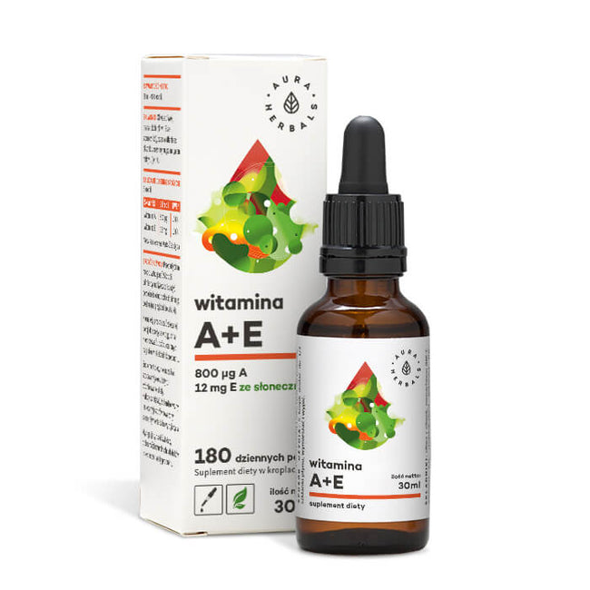 Vitamin A + E Tropfen 30ml AURA HERBALS Hover Image