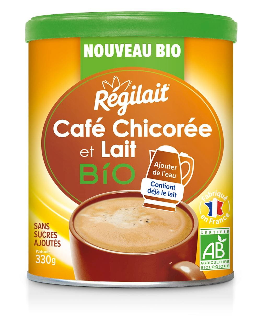 Milchgetränk mit Kaffee und Instant-Chicorée BIO 330 g - REGILAIT