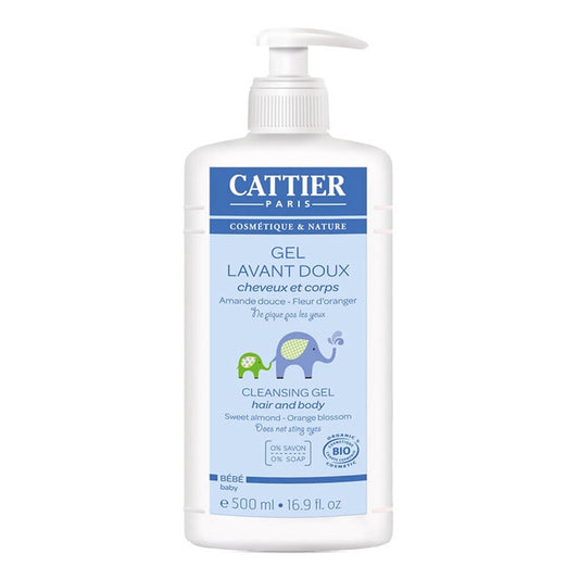 Biogo EKO 500 ml Kinder-Reinigungsgel von CATTIER, sanfte Reinigung für empfindliche Haut, flüssiges Gel in Pumpspender