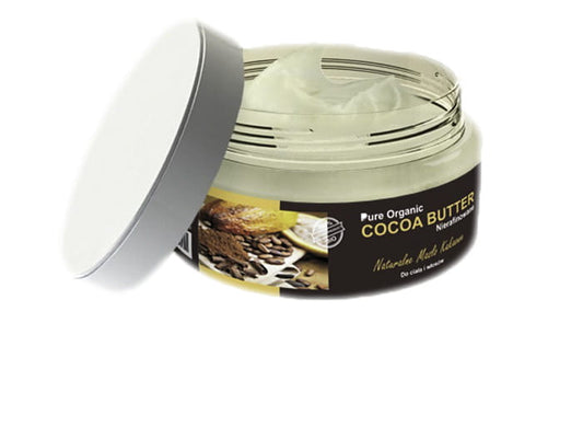 Unraffinierte Kakaobutter von COSMOSPA in 300ml Flasche, cremige braune Kakaobutter, ideal für Hautpflege und Schokolade