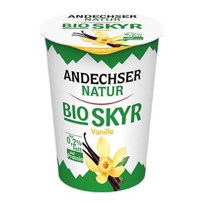 Skyr Joghurt 02% Fett Vanille BIO 400 g ANDRECHSER