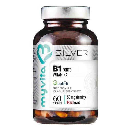 Vitamin B1 Thiamin 50 mg 60 pflanzliche Kapseln 34 g MYVITA SILVER PURE