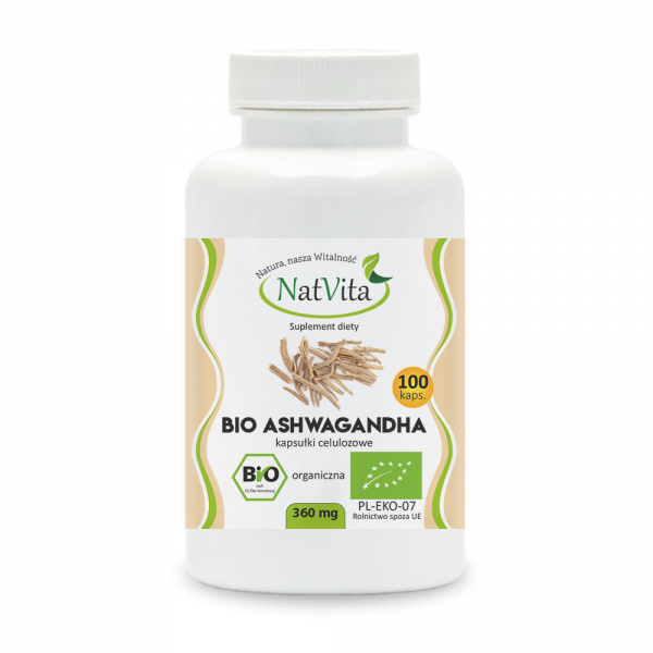 Ashwagandha BIO 360mg 100 Kapseln NATVITA Hauptbild