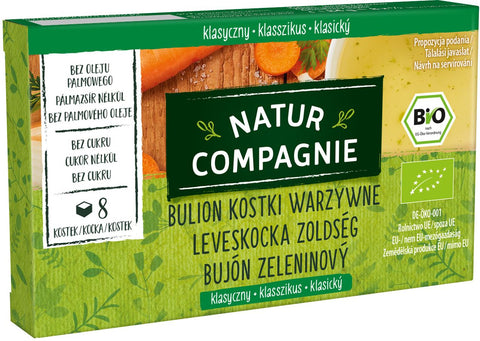 Brühe - Gemüsewürfel ohne Zuckerzusatz BIO 84 g - NATUR COMPAGNIE